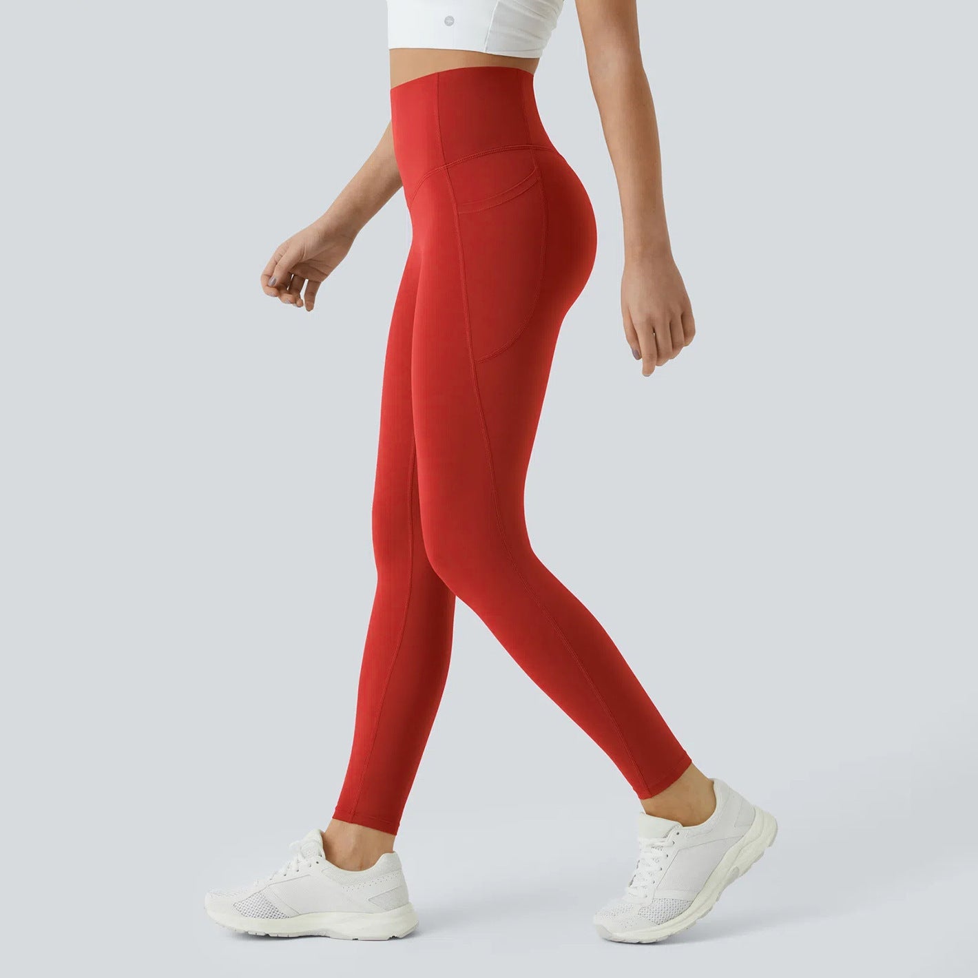 High Waisted Tummy Control Pocket Shaping Training Leggings - Keep - Us