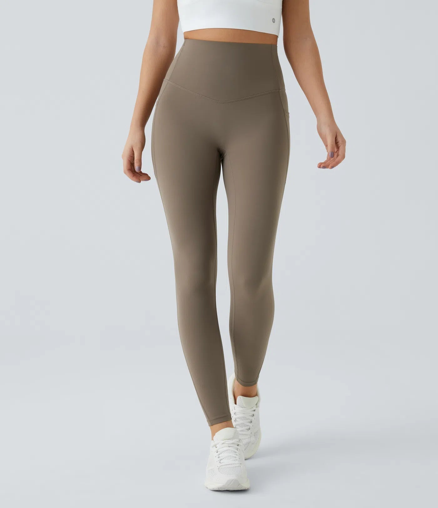 High Waisted Tummy Control Pocket Shaping Training Leggings - Keep - Us