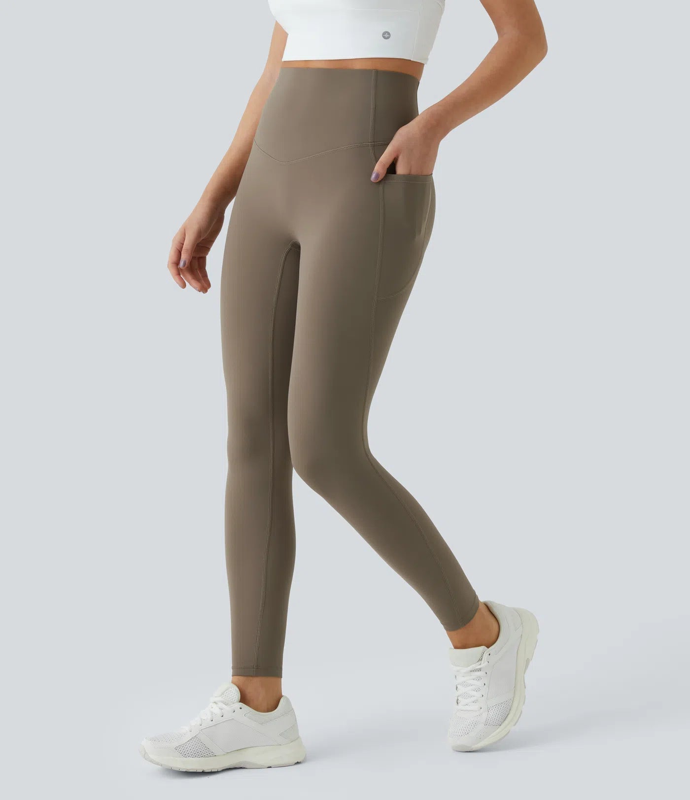 High Waisted Tummy Control Pocket Shaping Training Leggings - Keep - Us