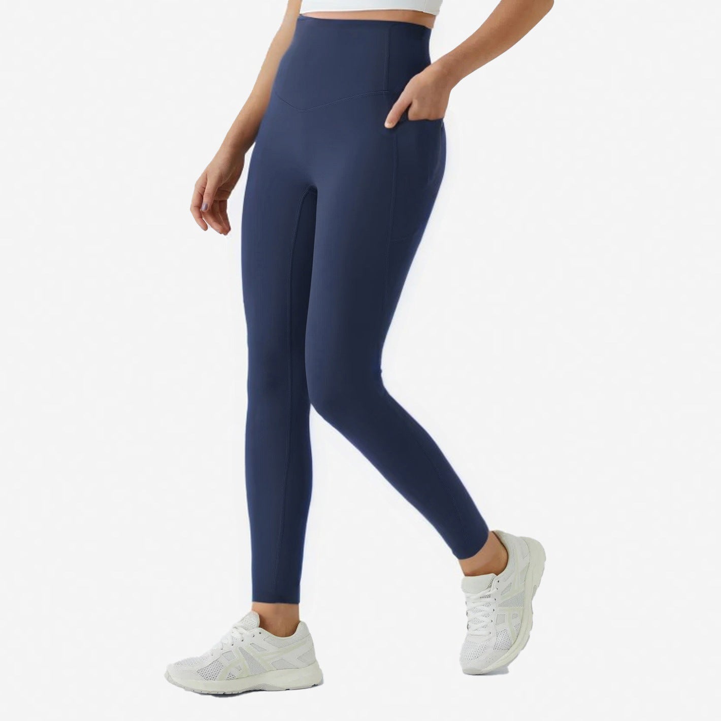High Waisted Tummy Control Pocket Shaping Training Leggings - Keep - Us