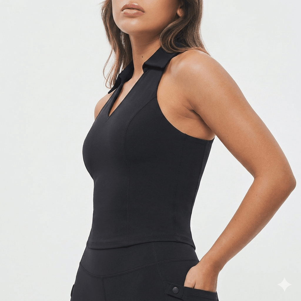 Zip Up Cargo Tank - Black - Keep - Us