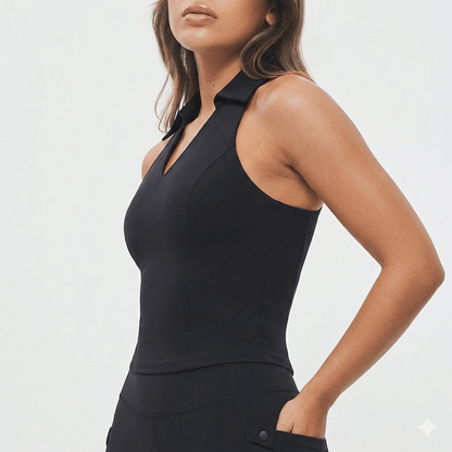 Zip Up Cargo Tank - Black - Keep - Us